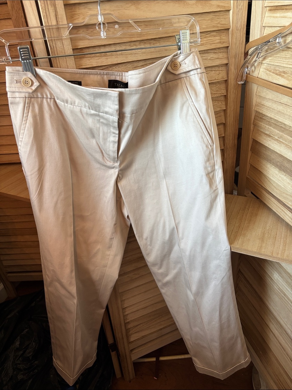 Talbots Light Tan Tailored Straight Pants 6p